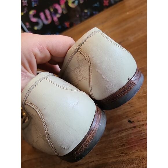 GUCCI TOM FORD GG MEN\'S SUPER RARE FIND WHITE LOAFERS SHOE SIZE 9.5 main image 9